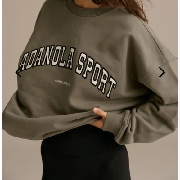 Adanola Sport Women's Olive Green Sweatshirt - Picture 2 of 7